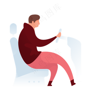 开车人物免抠图