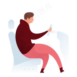 开车人物免抠图