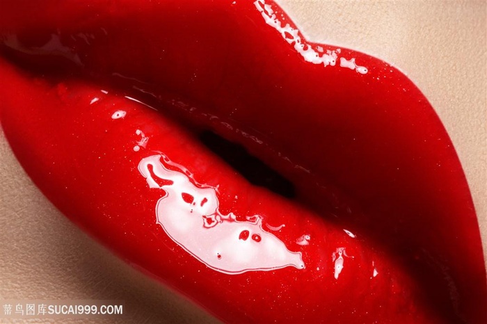 性感红唇特写高清图