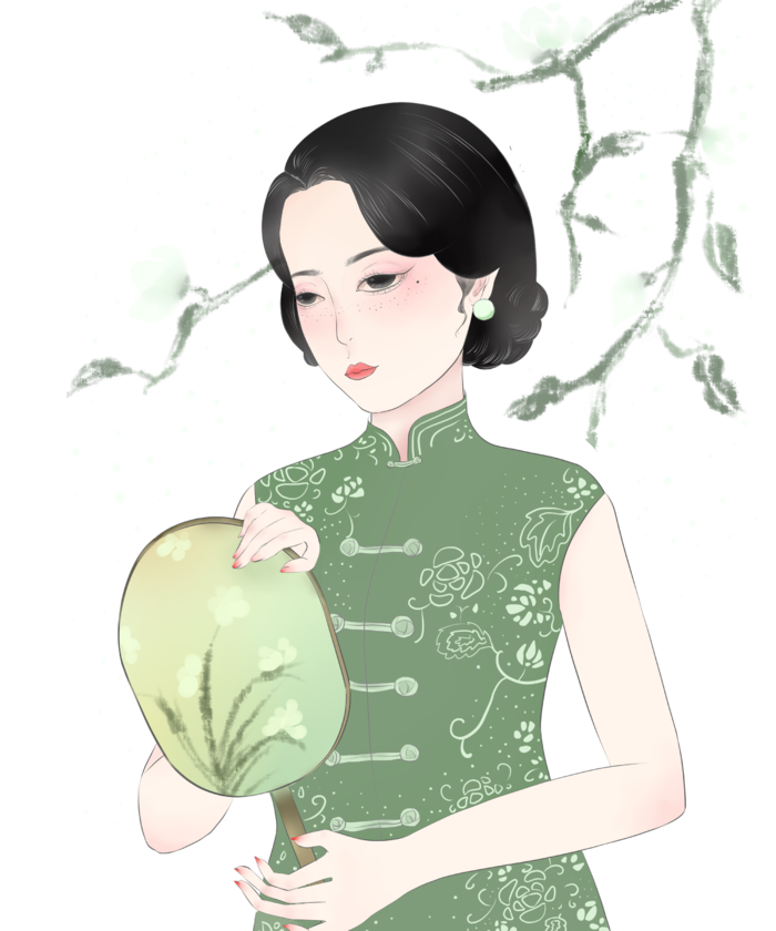 传统旗袍美女 (179)