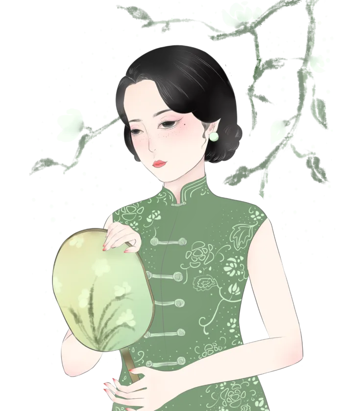 传统旗袍美女 (179)