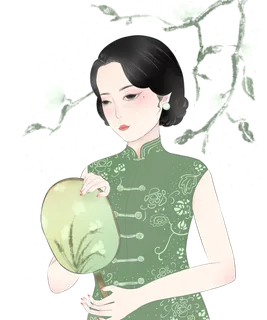 传统旗袍美女 (179)