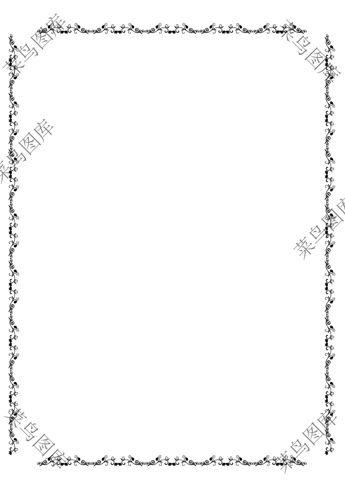 花纹框矢量图