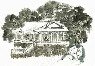 大山石头文化艺术摄影图片