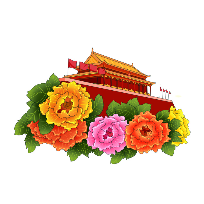 国庆节71建党节素材