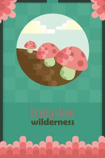 自然风景动物植物扁平矢量插画 自然风景动物植物扁平矢量插画