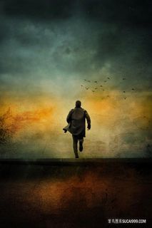 欧美电影风人物背影图片