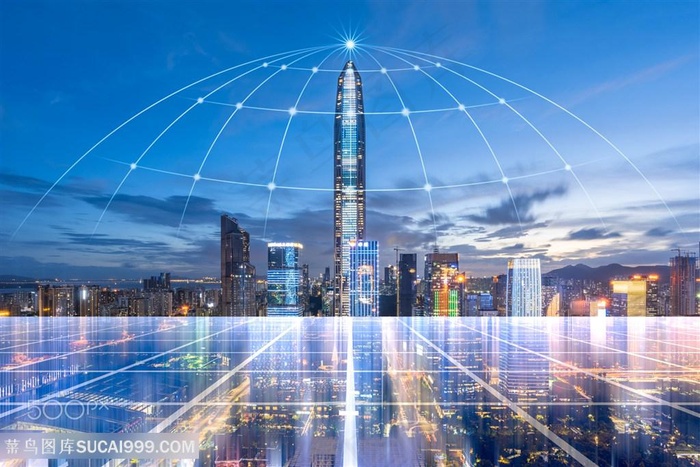 高科技智慧城市信息科技图片素材