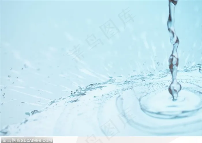 清纯水韵-水滴留下的水纹