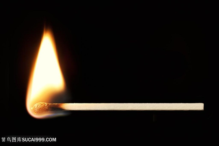 燃烧火焰火柴高清