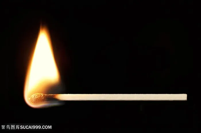 燃烧火焰火柴高清