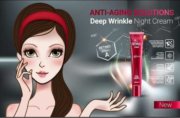 设计广告化妆品素材