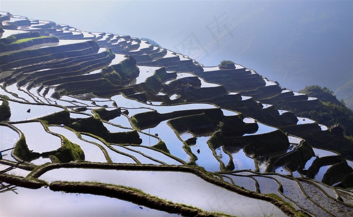 贵州加榜梯田风景摄影图片