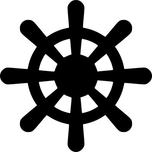 PNG船轮舵免抠(980x980)