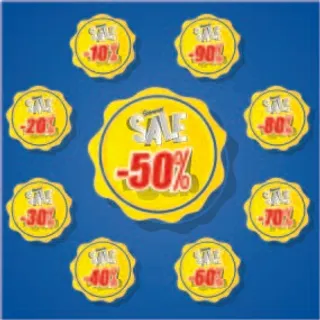 免抠打折促销标签