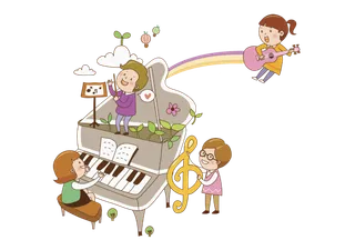 卡通 素材 人物 动画 插图