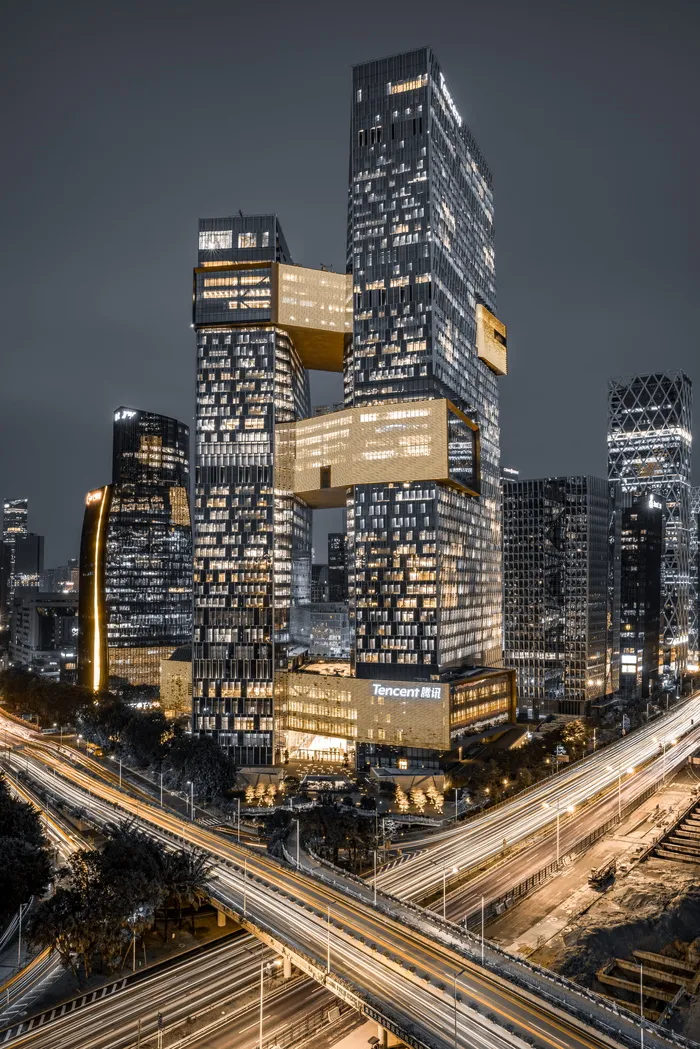 高清唯美城市夜景高楼大厦