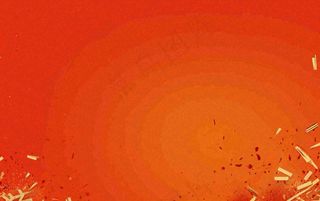 红色喜庆烟花缤纷节日背景，新春新年除夕