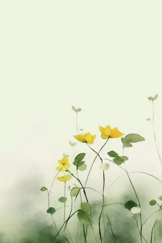 简约水墨绿色国风背景