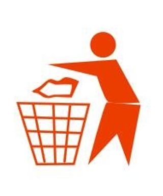 请勿乱丢垃圾不干胶