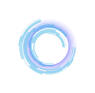 科技圈蓝色圆圈标题框商务报告线条圆形边框科技圆 拷贝