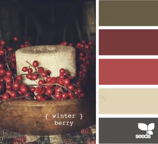 冬天系配色色卡色彩搭配