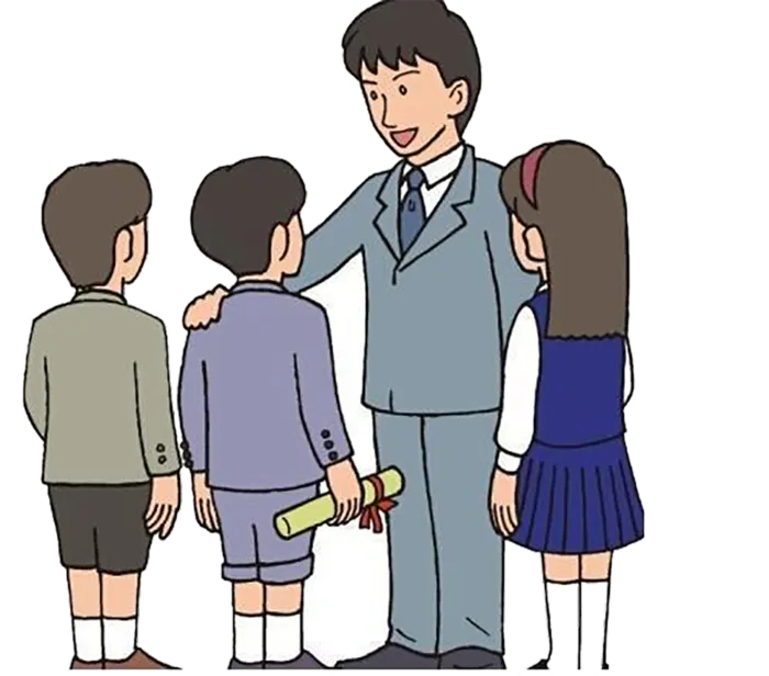 老师教育卡通人物简笔少儿兴趣班