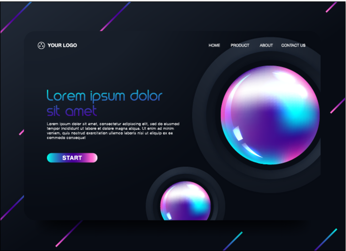 网页设计网页摸版素材