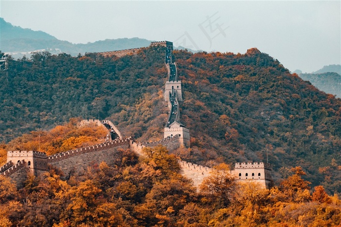 唯美风景长城图片