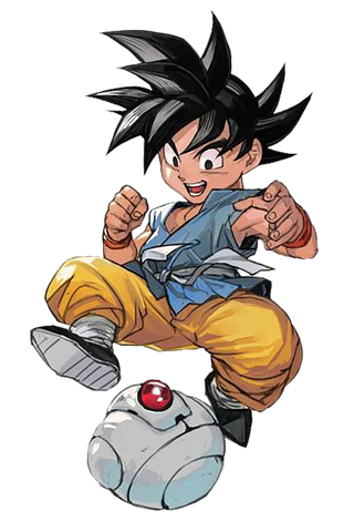 卡通七龙珠踢球赛亚人