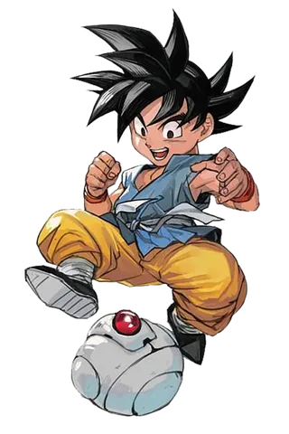 卡通七龙珠踢球赛亚人