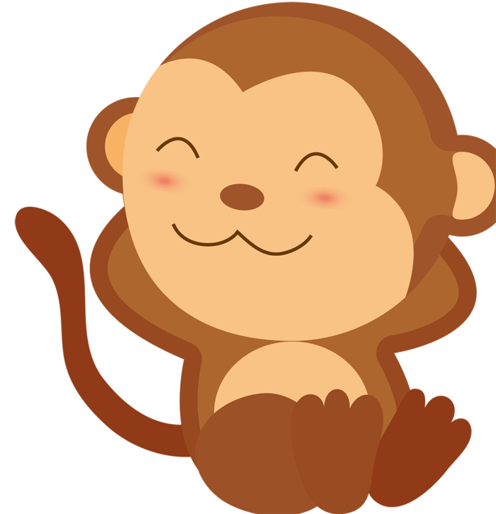 线条猴子简笔