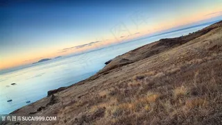 黄昏海景风景画壁纸