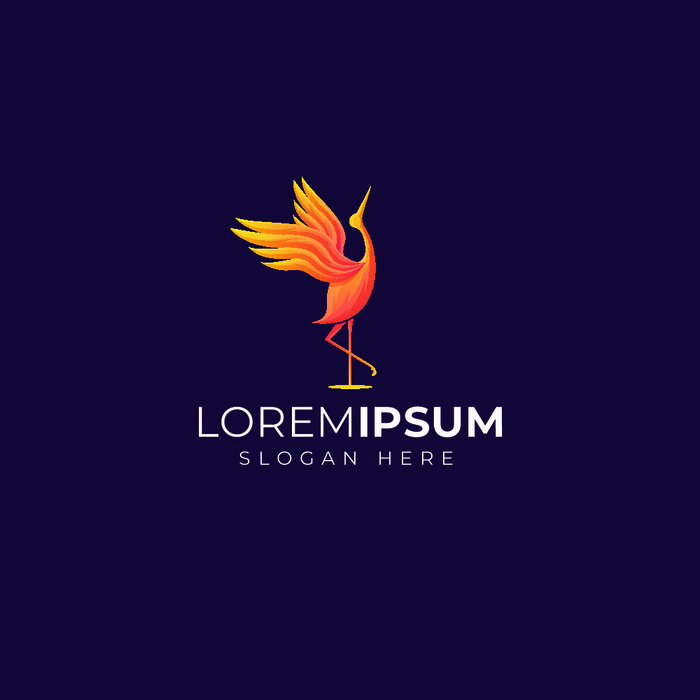 动物形象几何图形状鸟类狗狗渐变LOGO标志ai矢量源文件设计素材