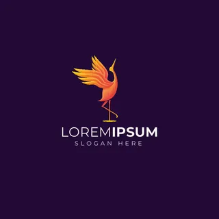 动物形象几何图形状鸟类狗狗渐变LOGO标志ai矢量源文件设计素材