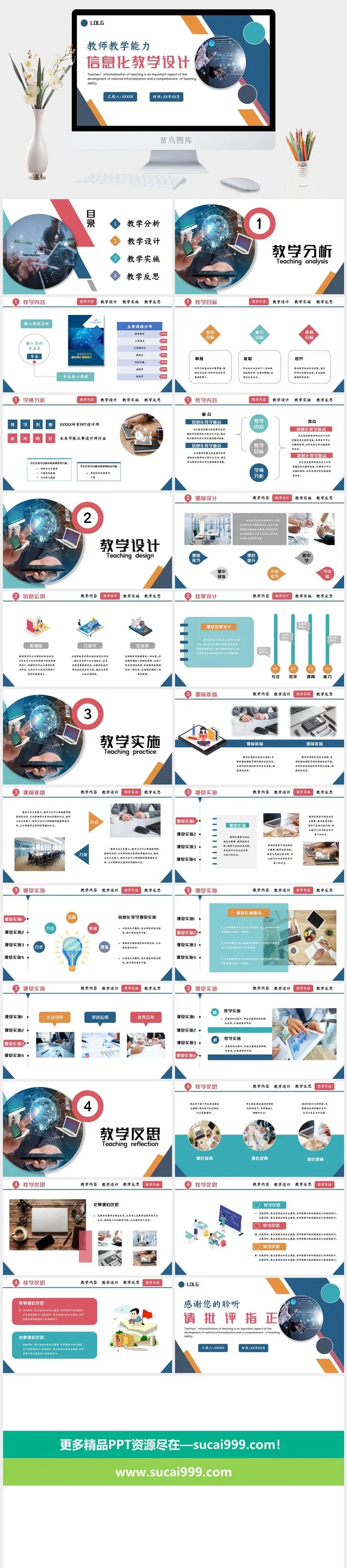教育培训教师培训信息化教学PPT模板