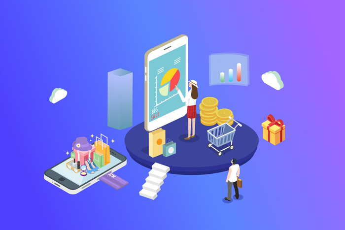 商务2.5D未来科技商务素材