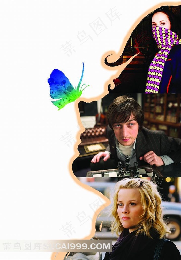 绝妙创意的人物构图电影真爱之吻海报