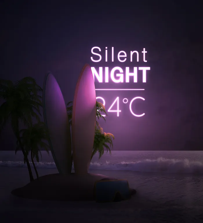 黑夜中的幻彩霓虹灯海报PSD分层素材psd模版下载