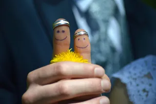 创意另类情侣手势图片