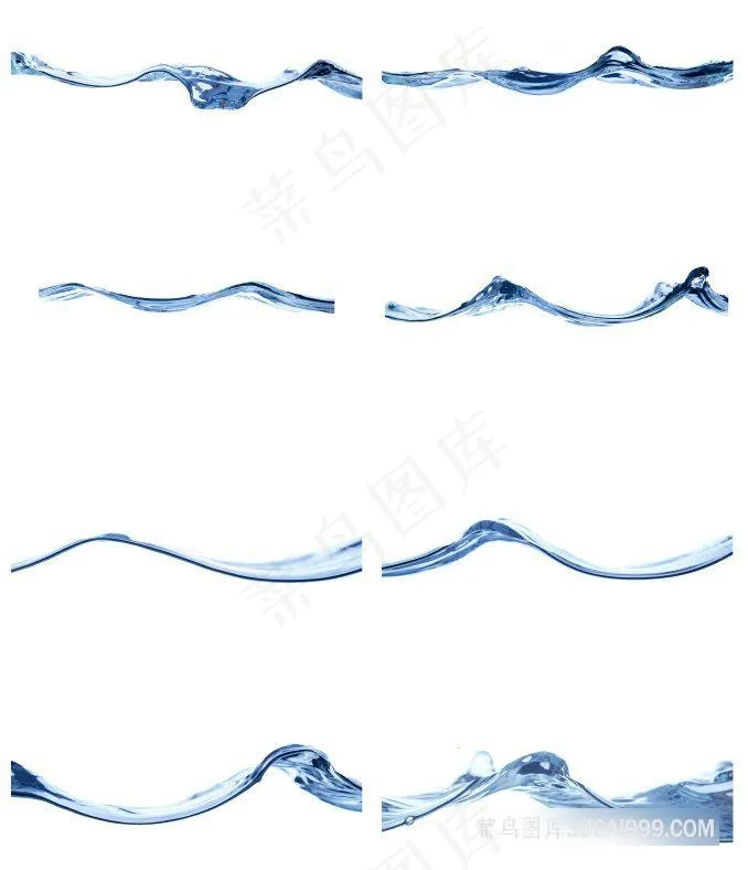 上下起伏的水面水波摄影素材