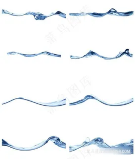 上下起伏的水面水波摄影素材