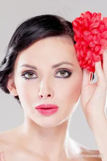 医美面部写真欧美风范格调脸部特写水光模特