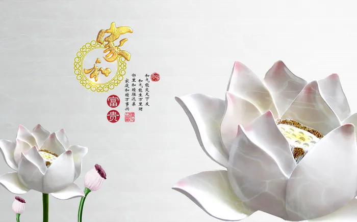 雕塑玉雕背景风景psd模版下载