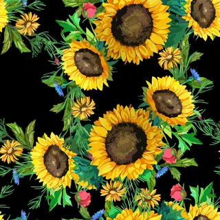 花卉唯美手绘花朵面料纹理手机壳布料面料印花服装矢量图案素材