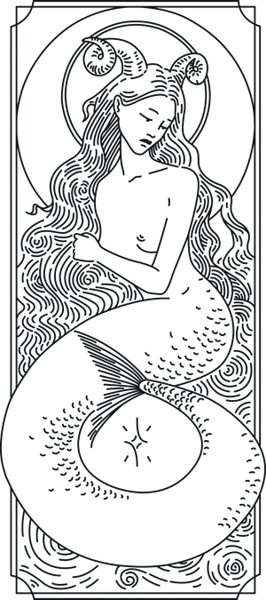 塔罗牌线稿免抠素材