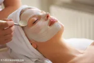 美容spa敷面膜图片