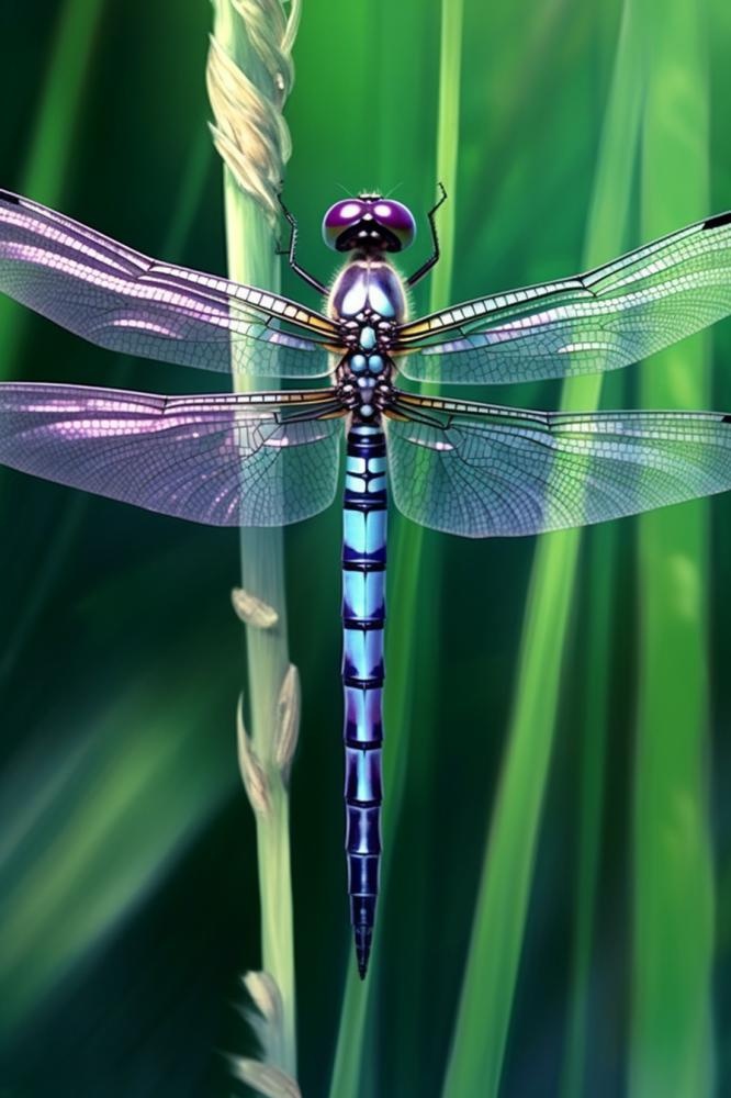草丛的蜻蜓绿意摄影图背景