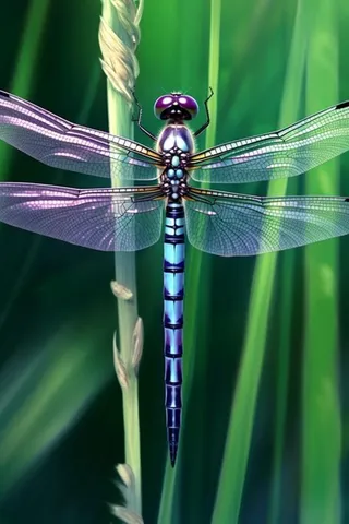 草丛的蜻蜓绿意摄影图背景