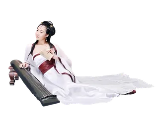 39 (3)免抠元素 免抠摄影 美女 人物 服装 古风 演奏